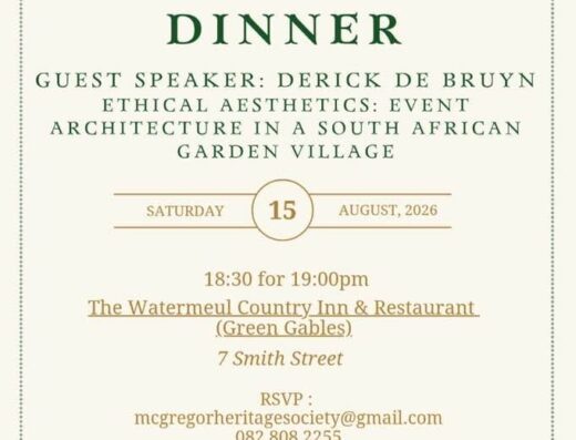 McGregor Heritage Society Dinner 15 Aug 2026
